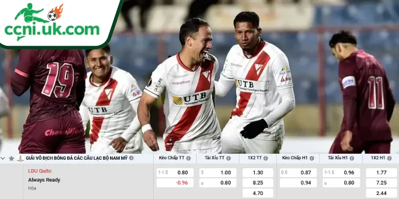 Soi Kèo LDU Quito vs Always Ready (05h00 Ngày 27/05) Copa Libertadores 3 Chi tiết kèo LDU Quito vs Always Ready (05h00 ngày 27/05)